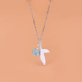 TrustDavis 925 Sterling Silver Fish Tail Charm Pendant