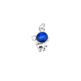 TrustDavis 925 Sterling Silver Astronaut Charm Pendant DIY Necklace