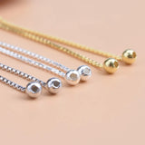 TrustDavis 925 Sterling Silver Box Chain Bracelet Fine Jewelry HY054