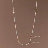 TrustDavis 925 Silver CZ Clavicle Necklace Wedding Party S925 Jewelry