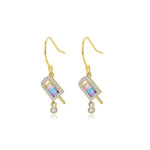 TrustDavis 925 Silver Geometric Stud Earring Women Party Gift LB480