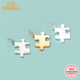 TrustDavis 925 Silver Puzzle Charm Pendant DIY Jewelry HY429