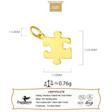 TrustDavis 925 Silver Puzzle Charm Pendant DIY Jewelry HY429