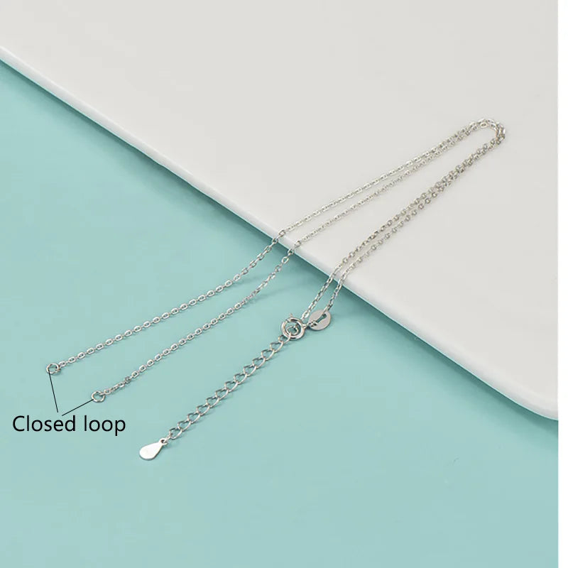 TrustDavis Sterling Silver Cross Chain Necklace DIY Jewelry HY186