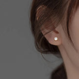 925 Sterling Silver Crown CZ Stone Stud Earrings for Women Girls Gift