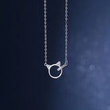 TrustDavis 925 Silver Cats Chain Necklace Women Lady Fine Jewelry Gift LB104