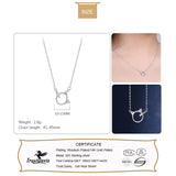TrustDavis 925 Silver Cats Chain Necklace Women Lady Fine Jewelry Gift LB104