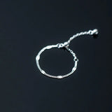 TrustDavis 925 Sterling Silver Chain Ring for Women Wedding Party