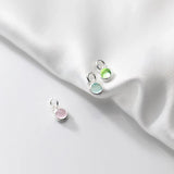 TrustDavis 925 Sterling Silver Round Color Pendant DIY Necklace Accessories