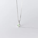 TrustDavis 925 Sterling Silver Round Color Pendant DIY Necklace Accessories