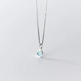TrustDavis 925 Sterling Silver Round Color Pendant DIY Necklace Accessories