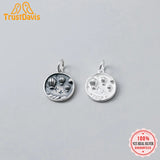 Real 925 Sterling Silver Hot Air Balloon Charm Pendant