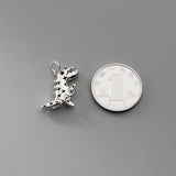 Davis 925 Sterling Silver Dinosaurs Pendant DIY Necklace Bracelet
