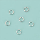 TrustDavis Real 925 Silver Double Ring DIY Jewelry