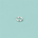 TrustDavis Real 925 Silver Double Ring DIY Jewelry