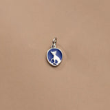 TrustDavis 925 Silver Cat Pendant DIY Necklace Fine Jewelry