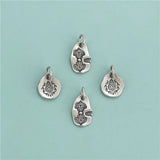 TrustDavis Real 925 Silver Flower Charm Pendant Bracelet Necklace Accessory
