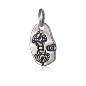 TrustDavis Real 925 Silver Flower Charm Pendant Bracelet Necklace Accessory
