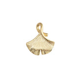 TrustDavis 925 Silver Ginkgo Charm Pendant DIY Accessories