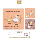TrustDavis 925 Silver Ginkgo Charm Pendant DIY Accessories