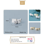 TrustDavis 925 Sterling Silver Camera Charm CZ Pendant