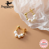 925 Silver Freshwater Pearl Stud Earrings