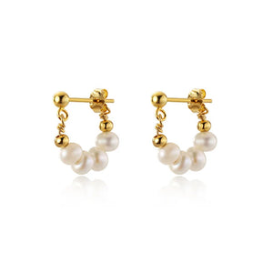 925 Silver Freshwater Pearl Stud Earrings