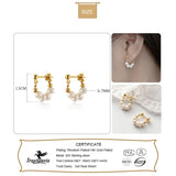 925 Silver Freshwater Pearl Stud Earrings