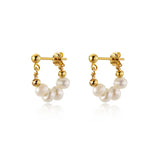 925 Silver Freshwater Pearl Stud Earrings
