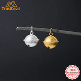 TrustDavis 925 Silver Bell Charm Pendant DIY Jewelry DZ80