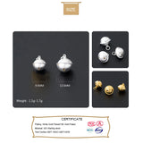 TrustDavis 925 Silver Bell Charm Pendant DIY Jewelry DZ80
