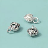 TrustDavis 925 Sterling Silver Heart Love Charm Pendant