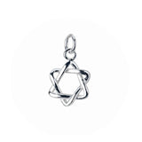 TrustDavis 925 Sterling Silver Hexagram Star Pendant DIY Necklace Accessories