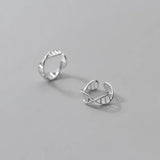 TrustDavis 925 Silver Wave Clip Earrings For Women Wedding Party DB146