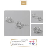 TrustDavis 925 Silver Wave Clip Earrings For Women Wedding Party DB146