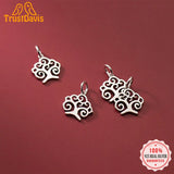 TrustDavis 925 Sterling Silver Tree Charm Pendant DIY Jewelry Gift