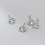 TrustDavis 925 Sterling Silver Tree Charm Pendant DIY Jewelry Gift