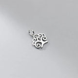 TrustDavis 925 Sterling Silver Tree Charm Pendant DIY Jewelry Gift