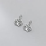TrustDavis 925 Sterling Silver Tree Charm Pendant DIY Jewelry Gift
