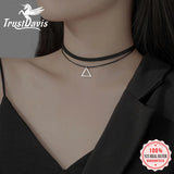 Davis 925 Silver Choker Necklace For Women