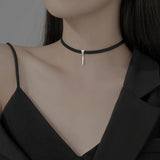 Davis 925 Silver Choker Necklace For Women