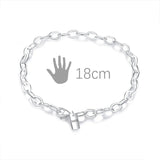 Davis 925 Sterling Silver Chain Anklet for Women