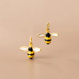TrustDavis 925 Sterling Silver Bees Charm Pendant DIY Jewelry