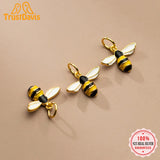 TrustDavis 925 Sterling Silver Bees Charm Pendant DIY Jewelry