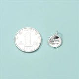 TrustDavis 925 Silver Irregular Love Forever Pendant DIY Jewelry HY344