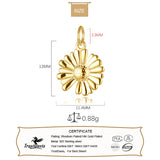 TrustDavis 925 Silver Daisy Flower Charm Pendant DIY Jewelry HY427