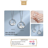 TrustDavis Sterling Silver Little Prince Fox Pendant Couples Necklace