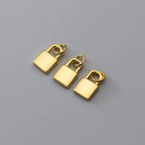 TrustDavis 925 Sterling Silver Lock Charm Pendant DIY Bracelet Necklace