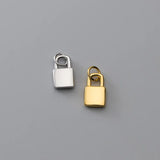 TrustDavis 925 Sterling Silver Lock Charm Pendant DIY Bracelet Necklace