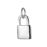 TrustDavis 925 Sterling Silver Lock Charm Pendant DIY Bracelet Necklace